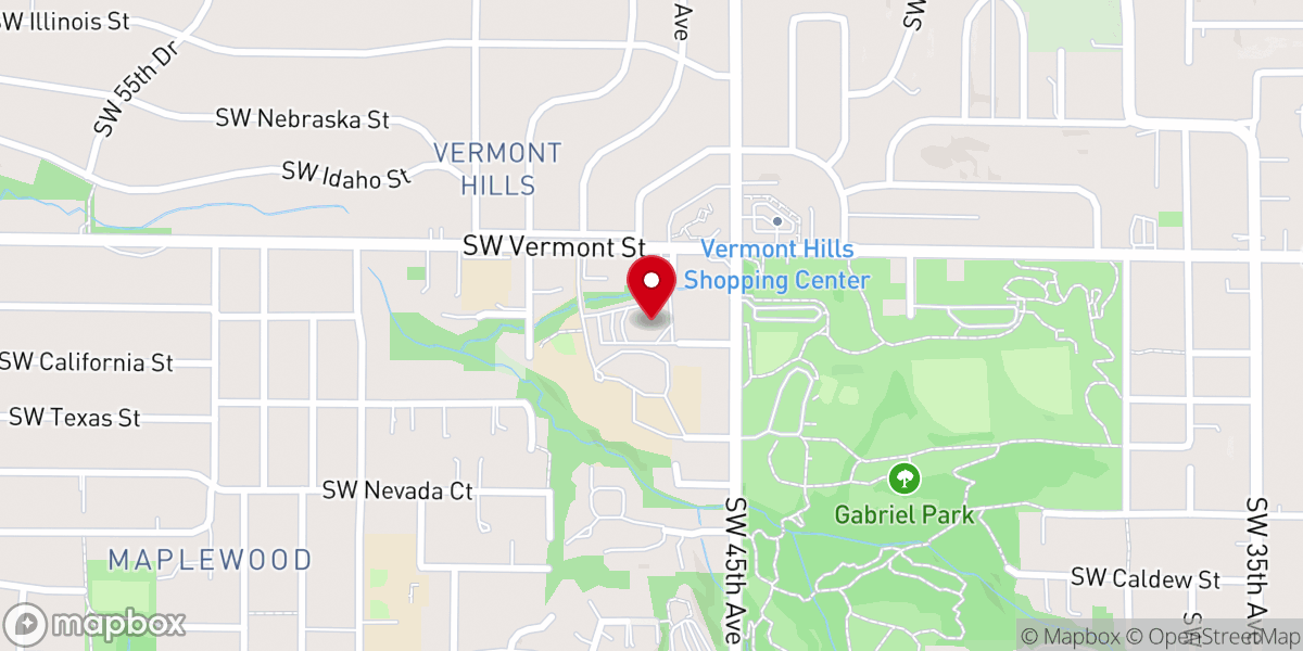 Map showing location of St. Luke Lutheran Church