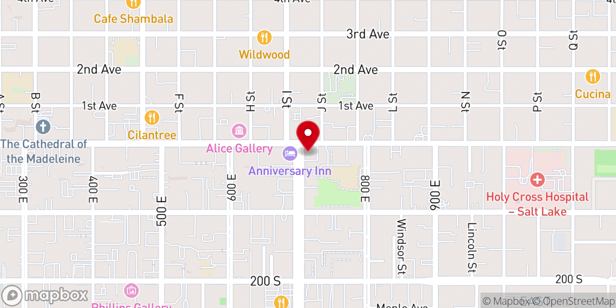 Map showing location of Presbytery of Utah
