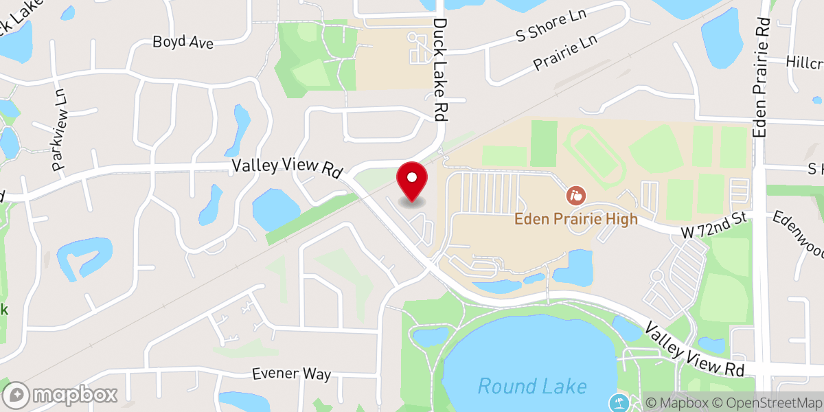 Map showing location of Prairie Hill Evengelical Free Church