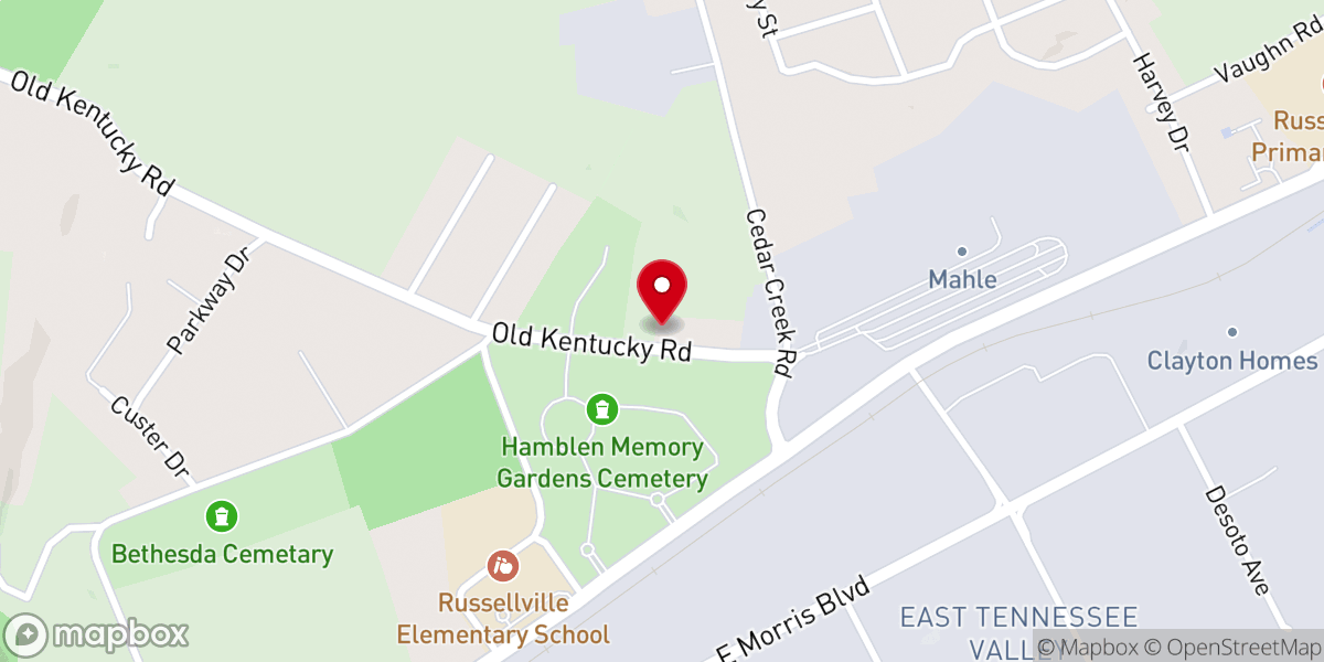 Map showing location of Christian Fellowship Church