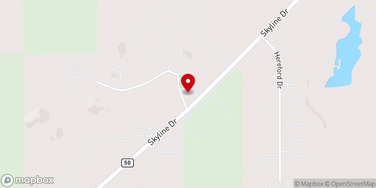 Map showing location of Prairie Sky Venue