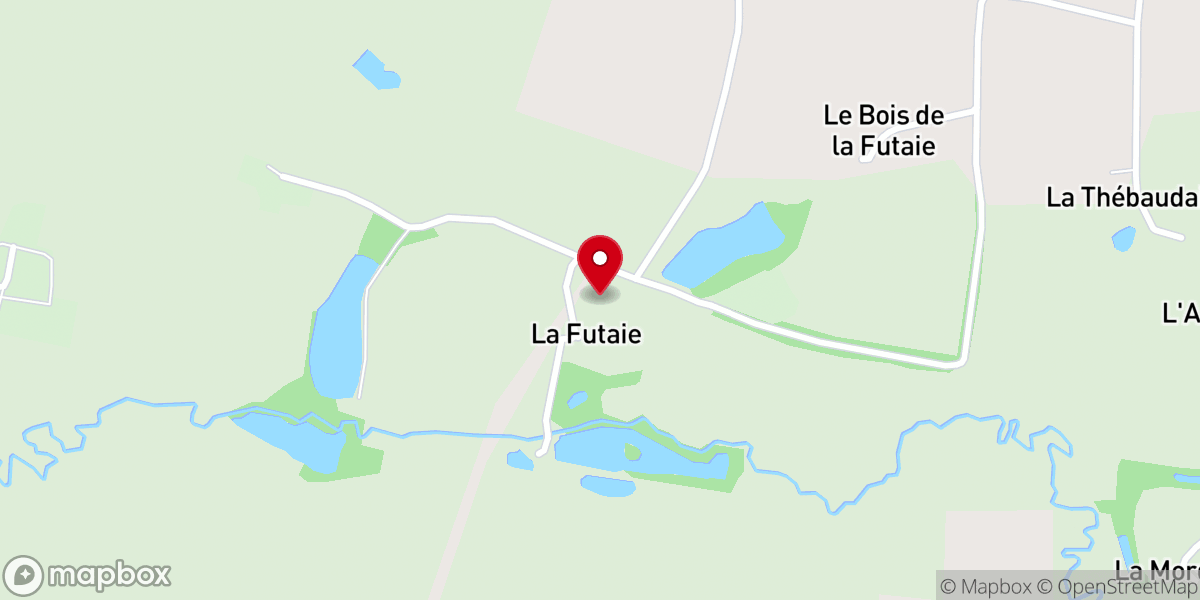 Map showing location of Prieuré Saint-Médard de la Futaie