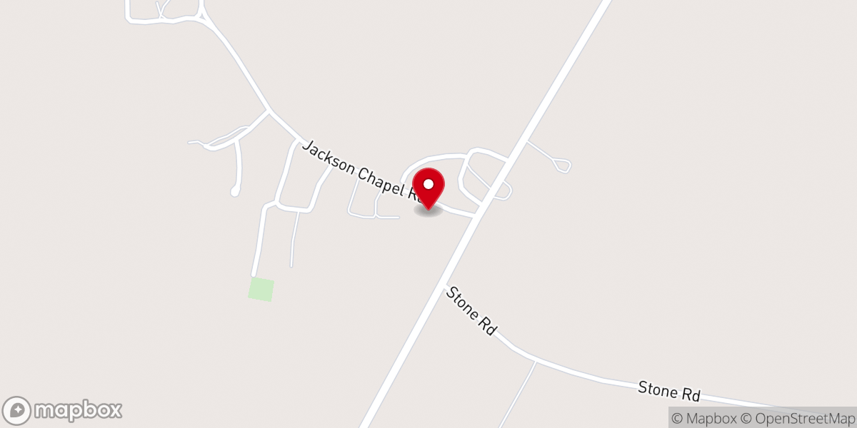 Map showing location of Jackson Chapel IME Church