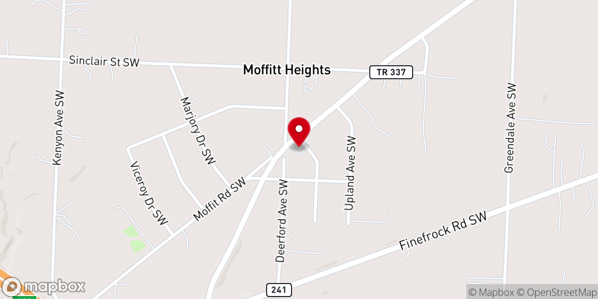 Map showing location of True Hope Community Fellowship