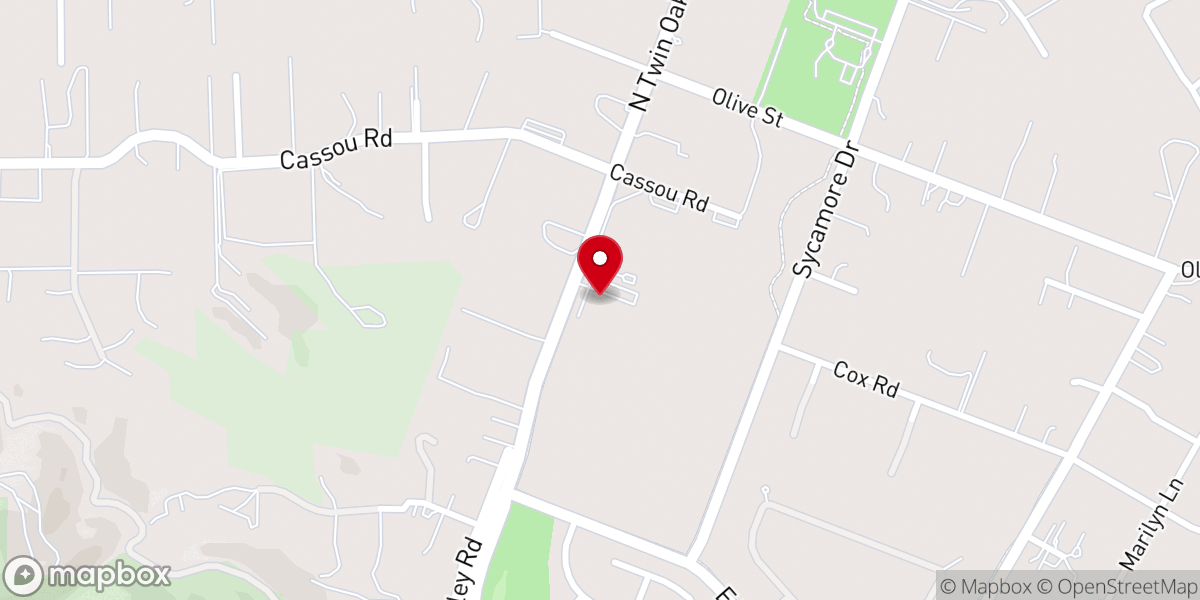 Map showing location of Iglesia Maranatha Chapel