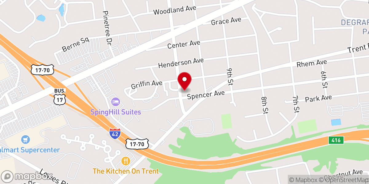 Map showing location of Kingdom First Church