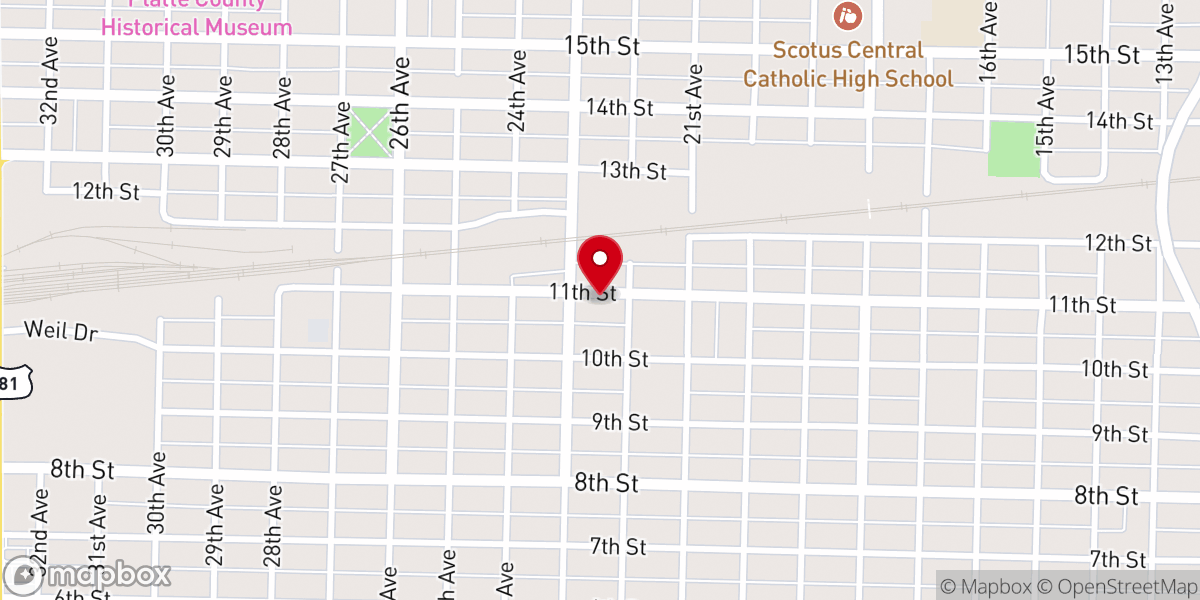 Map showing location of Iglesia Del Evangelio