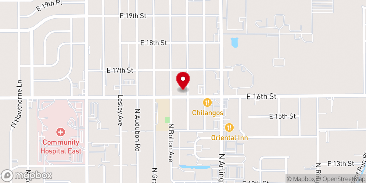 Map showing location of Calvary Temple