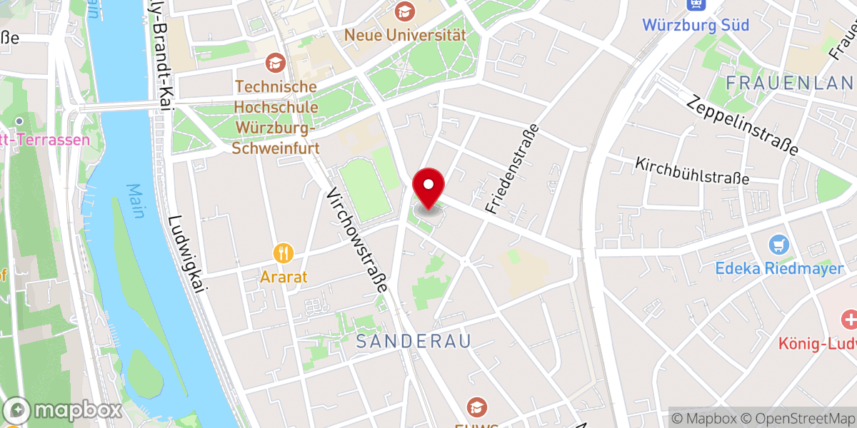 Map showing location of St. Adalbero