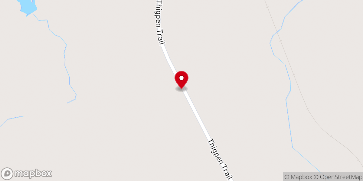 Map showing location of Mitchel Grove Church