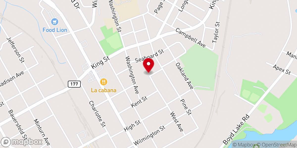 Map showing location of St Stephen AME Zion Church