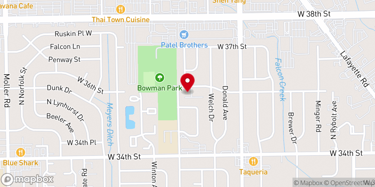 Map showing location of Salt of the Earth Baptist Church