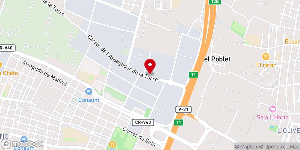 Map showing location of Centro Cristiano Esperanza Valencia
