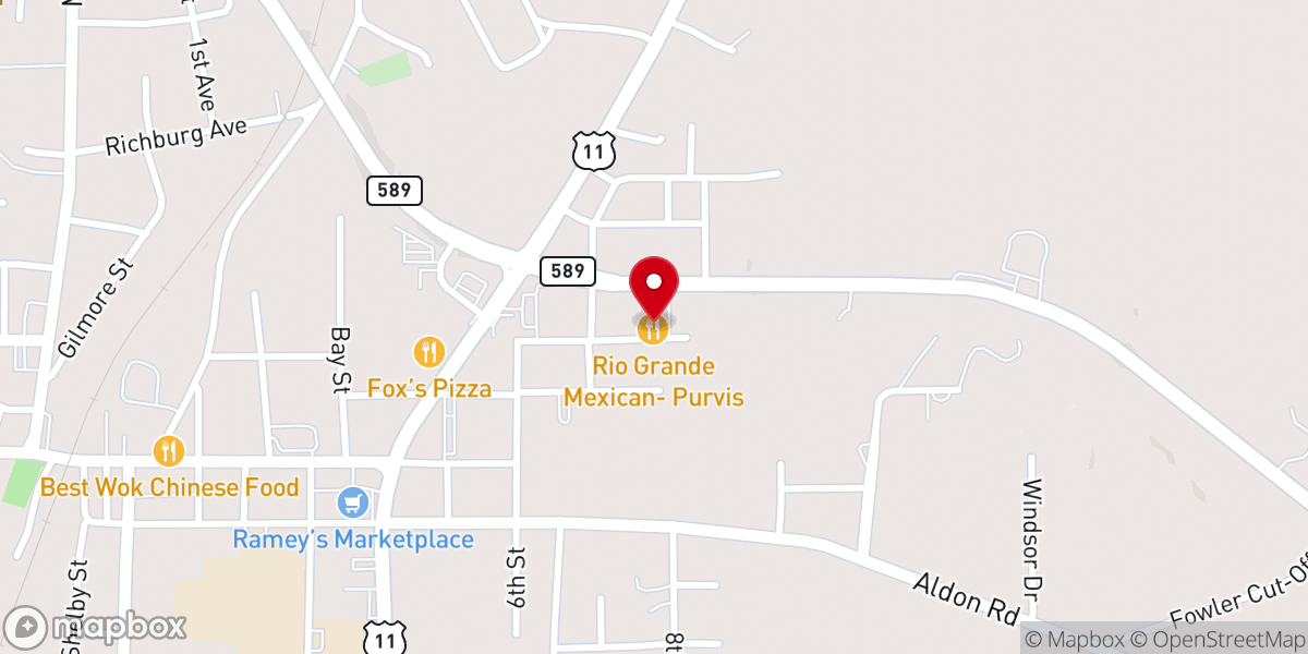 Map showing location of Rio Grande