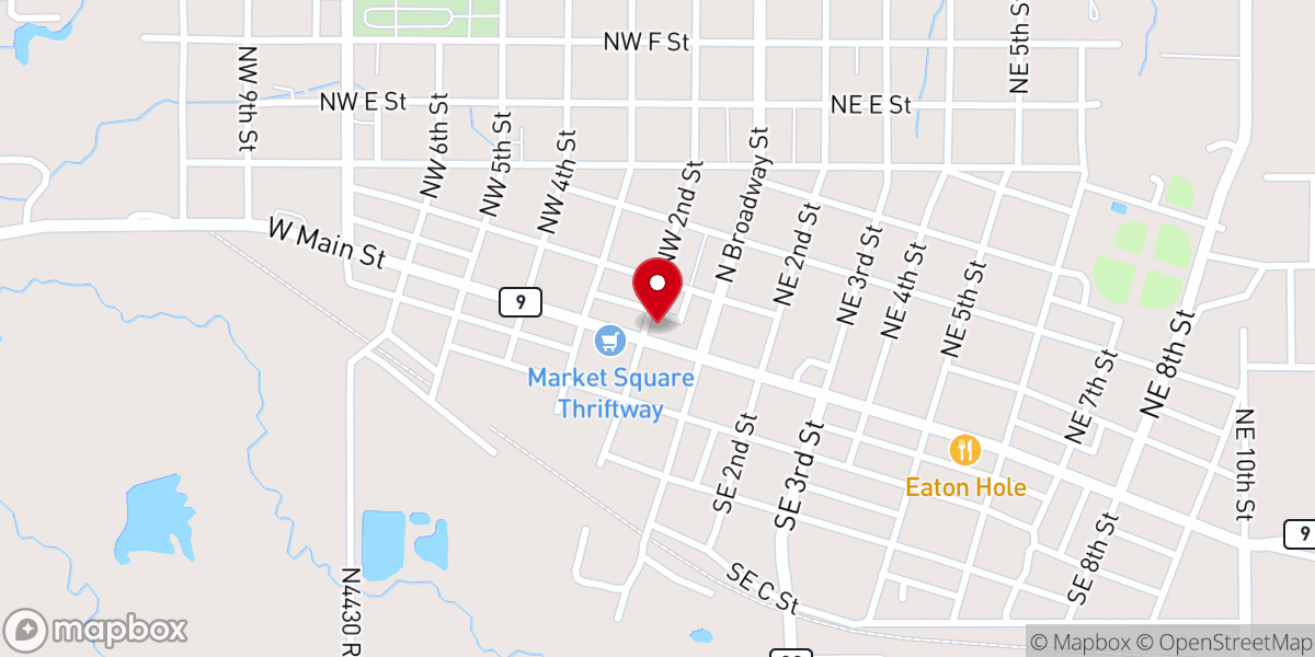 Map showing location of It's Blooming On Main Flower Shop
