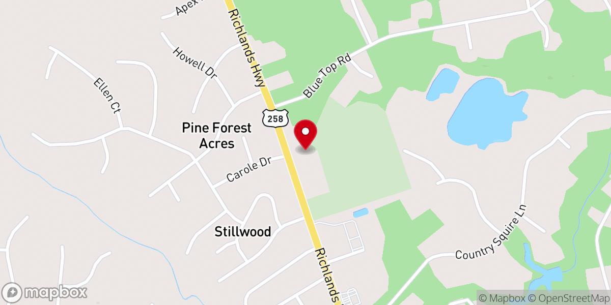 Map showing location of Jacksonville Faith Church of the Nazarene