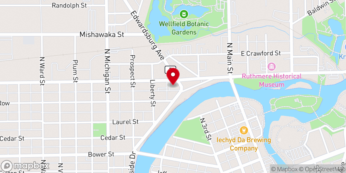 Map showing location of St Paul's United Methodist Church & Preschool
