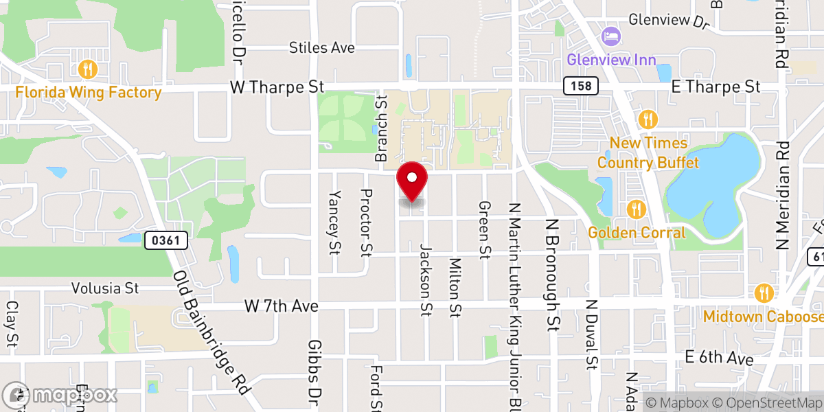 Map showing location of Incarnation Tallahassee