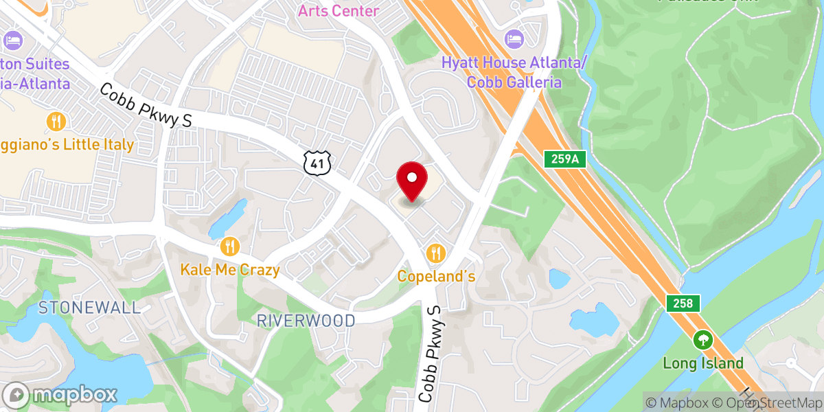 Map showing location of City View Church