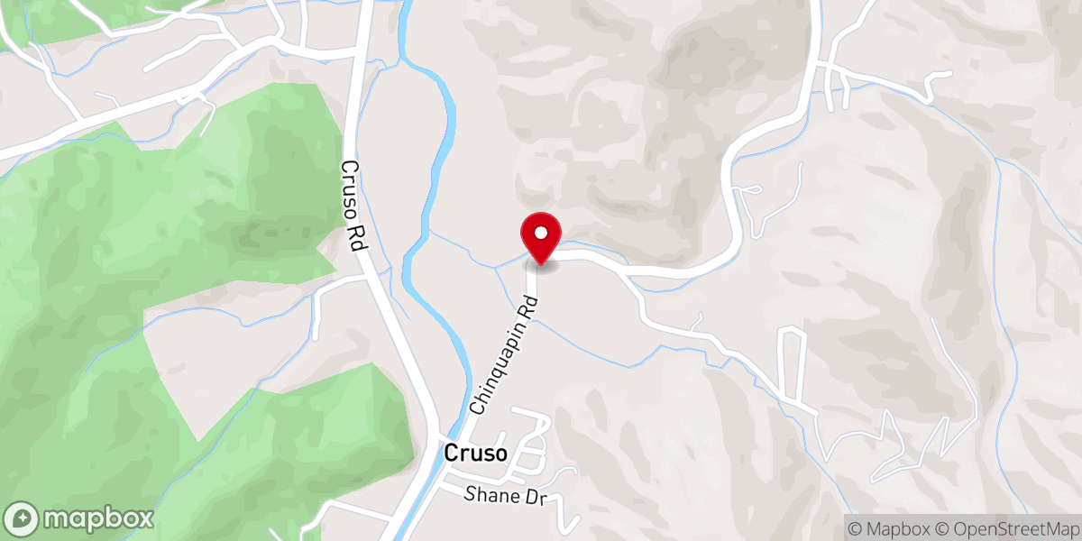 Map showing location of Pisgah Freewill Baptist Church