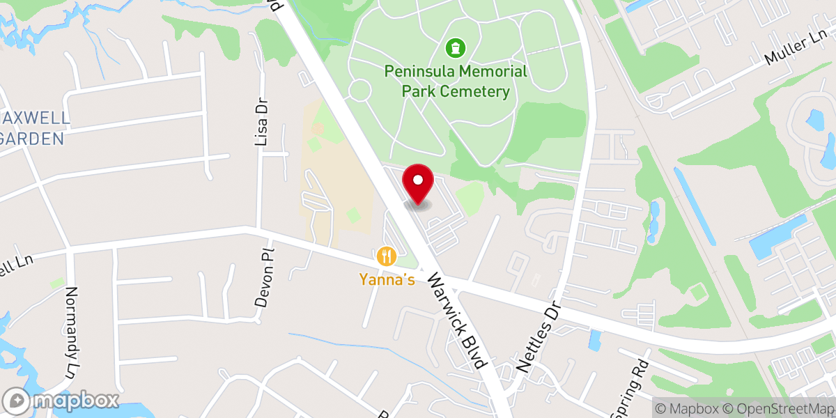 Map showing location of First Baptist Church / Primera Iglesia Bautista