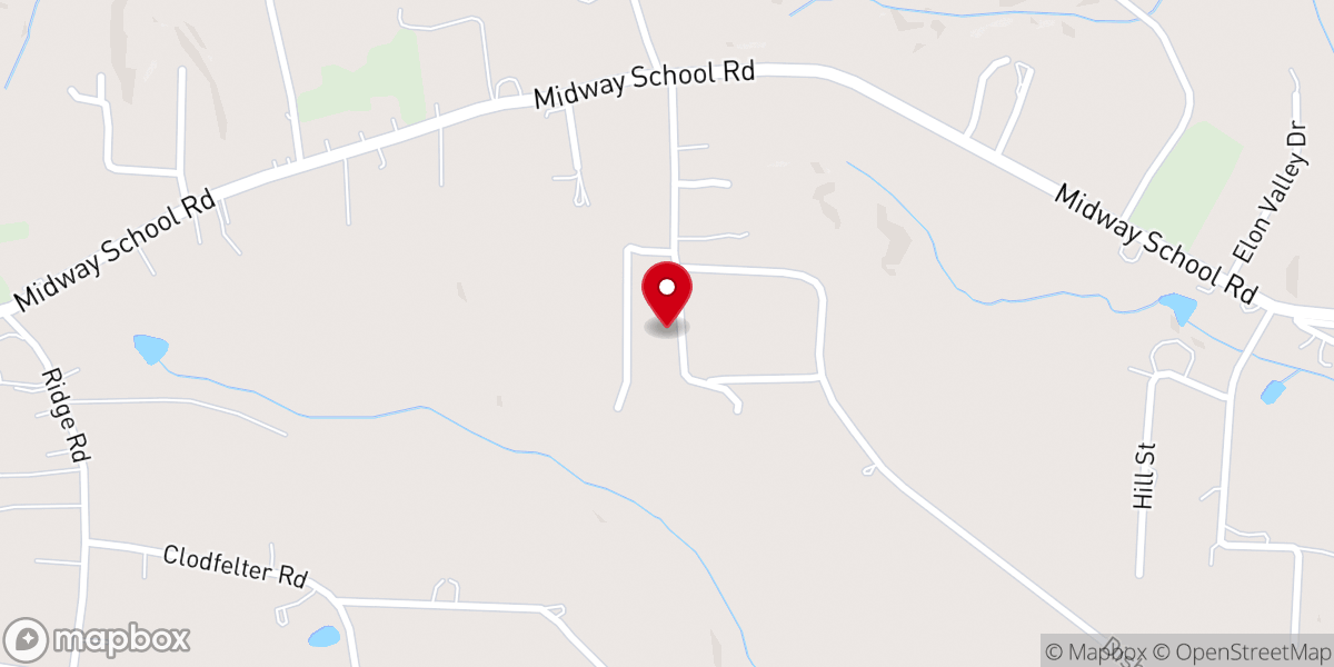 Map showing location of Gates Church