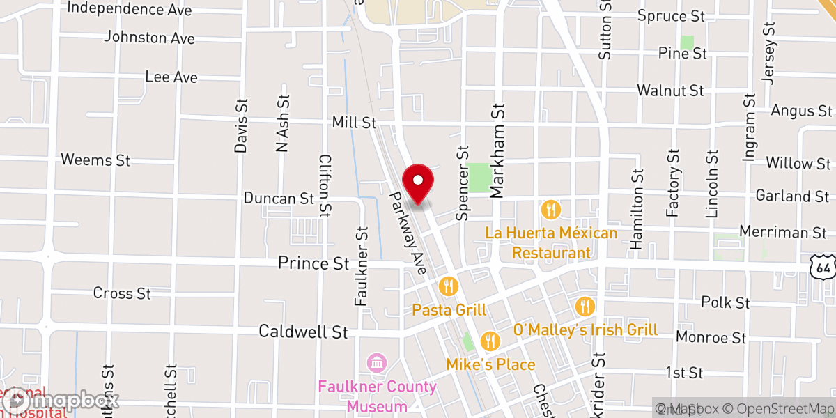 Map showing location of oneChurch of Conway