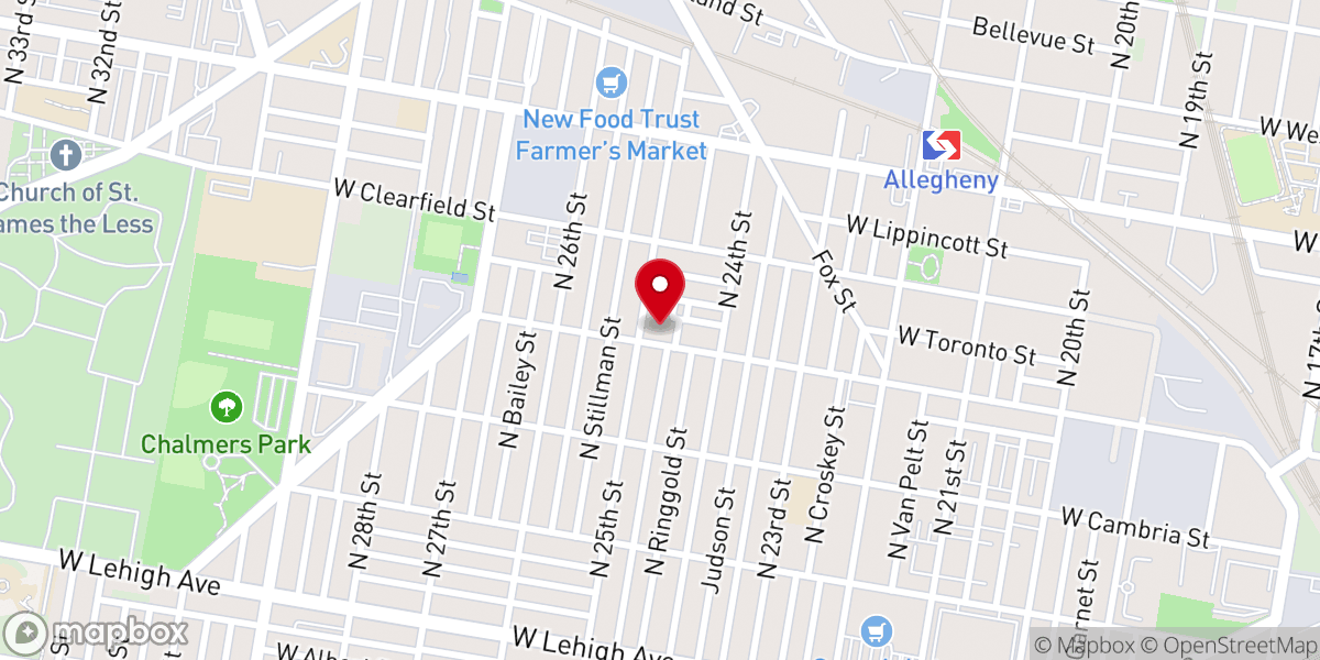 Map showing location of Berean Baptist Church