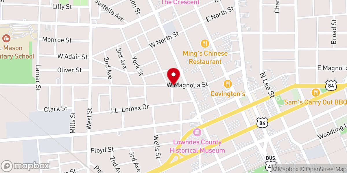 Map showing location of Grace Outreach Ministry South Inc