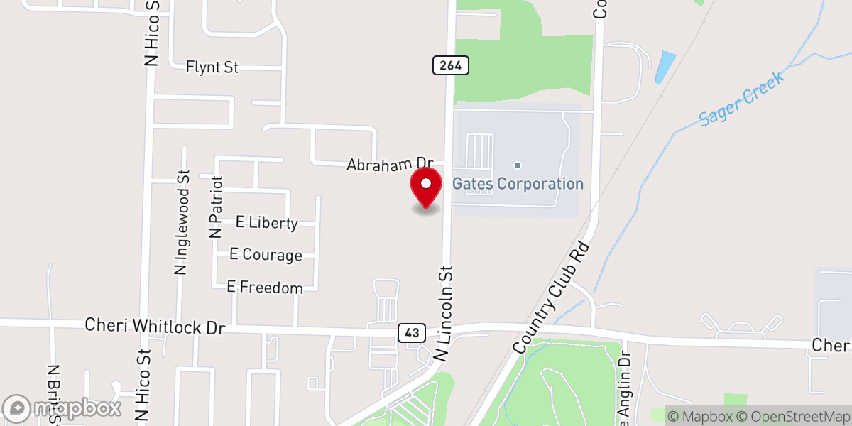 Map showing location of House of Prayer Church