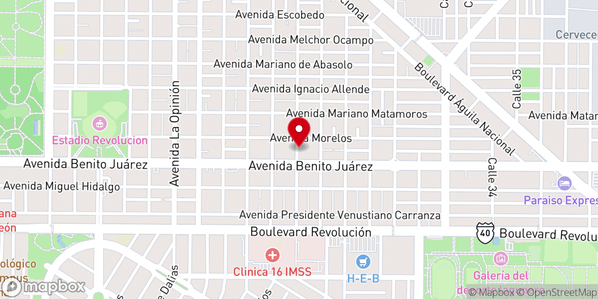 Map showing location of Vida Abundante