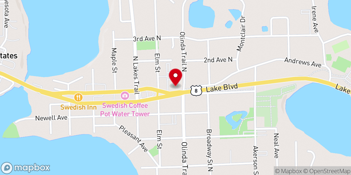 Map showing location of St. Bridget of Sweden