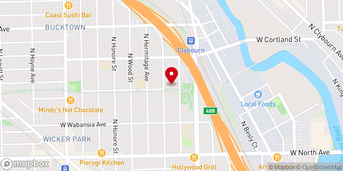 Map showing location of Bloomingdale Trail Park