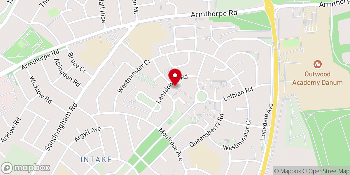 Map showing location of Flintwood Methodist Church