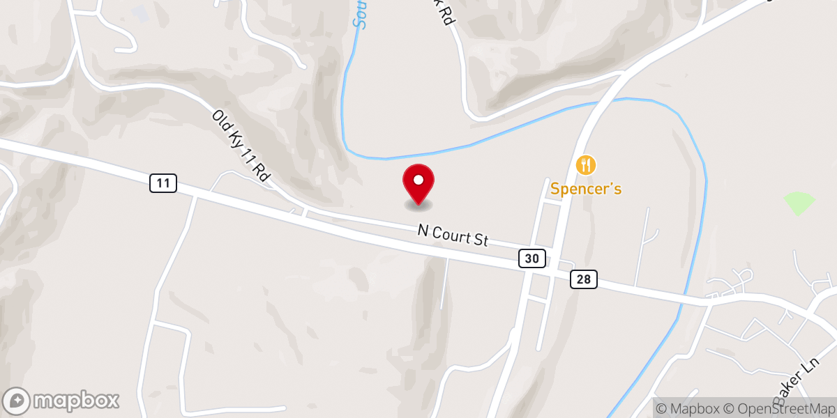 Map showing location of Fish Creek Church