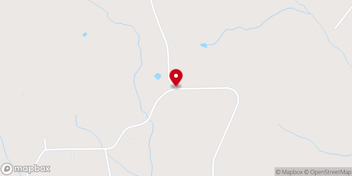 Map showing location of Big Springs Baptist Church