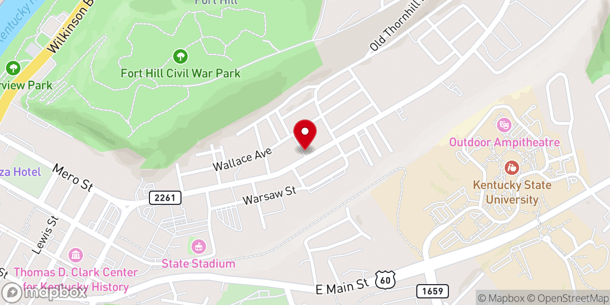 Map showing location of Truth Baptist Church
