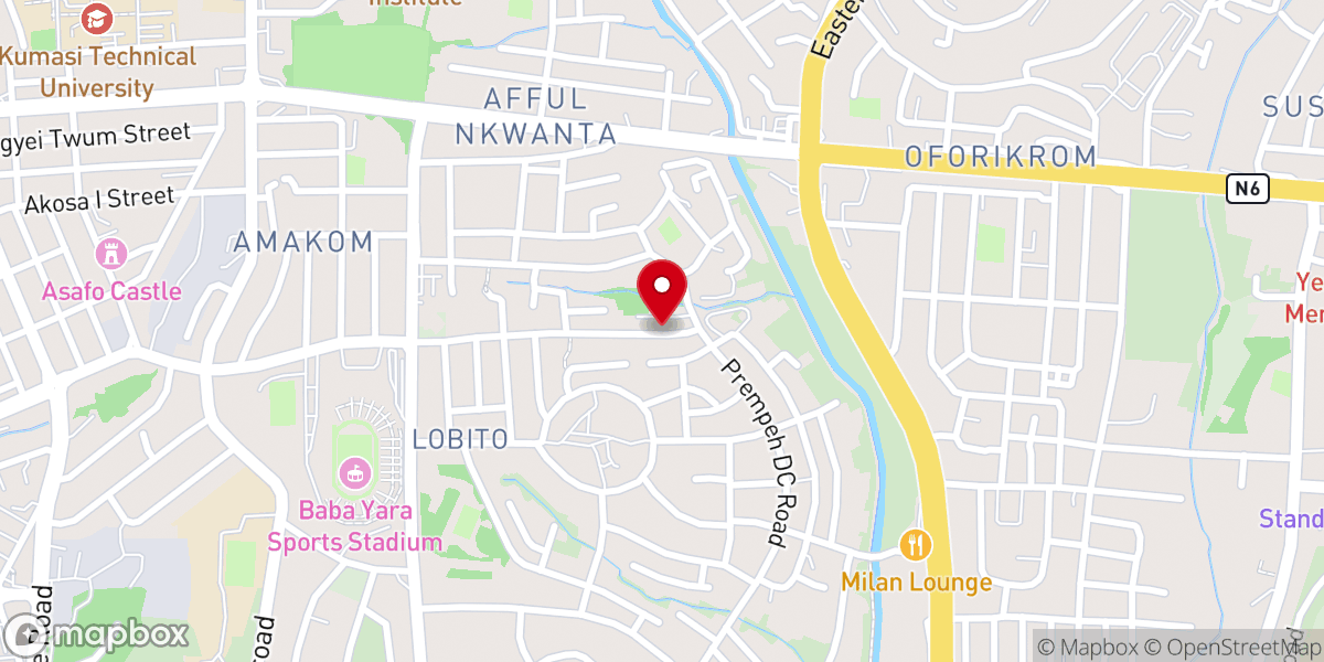 Map showing location of St. Paul's Catholic Church