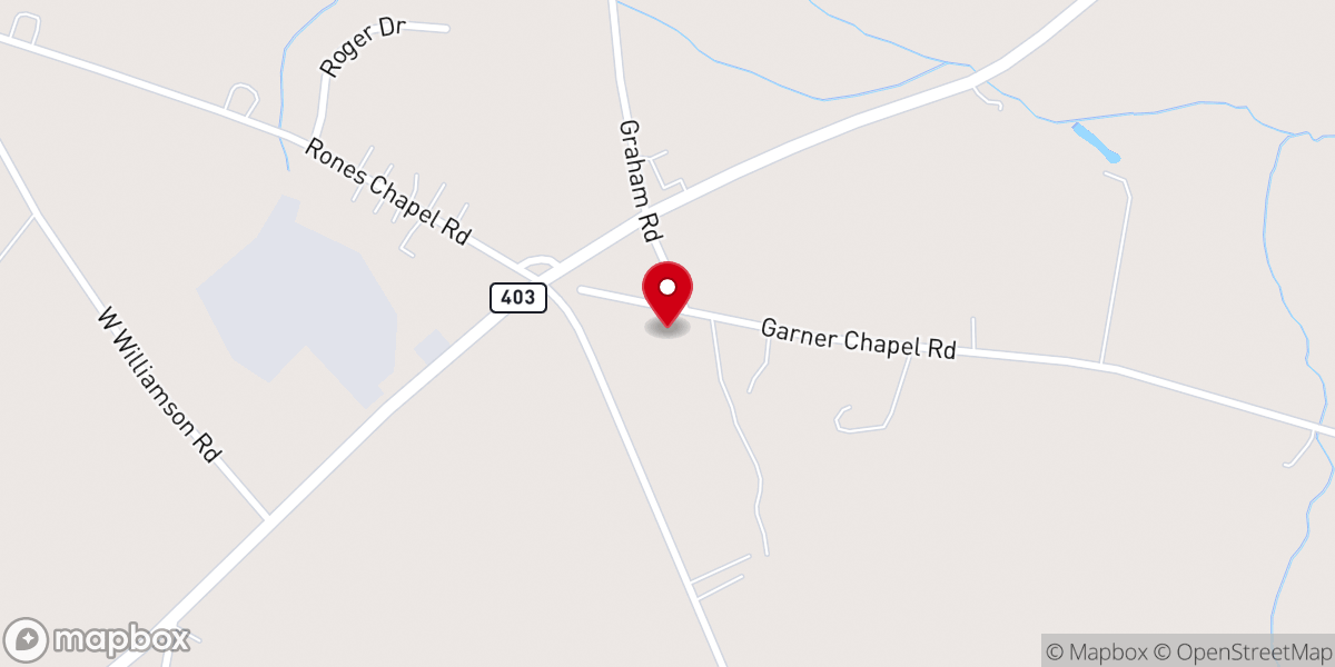 Map showing location of Rones Chapel