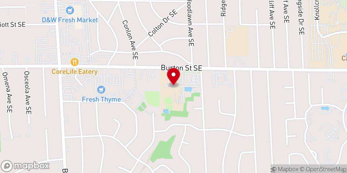 Map showing location of Saint Paul the Apostle Catholic Church
