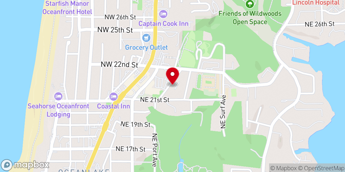 Map showing location of Church of Christ
