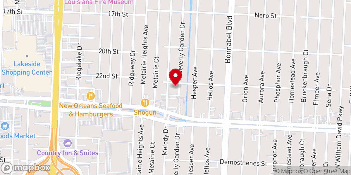 Map showing location of St Angela Merici Church