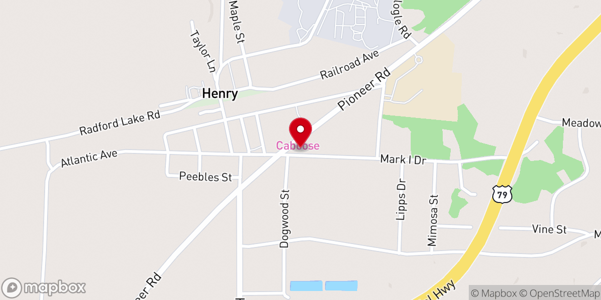 Map showing location of Cole's Chapel Church