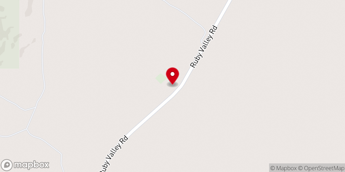 Map showing location of Ruby Valley Rural Elementary School