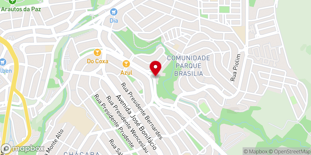 Map showing location of Igreja Batista Rhema Campinas