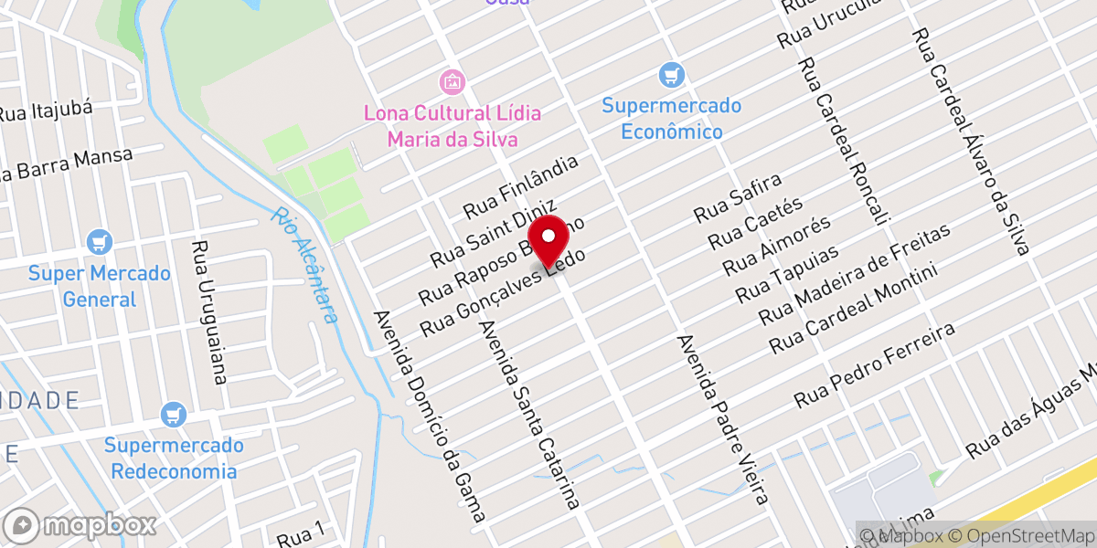 Map showing location of Igreja Pentecostal Pavilhão da Fé
