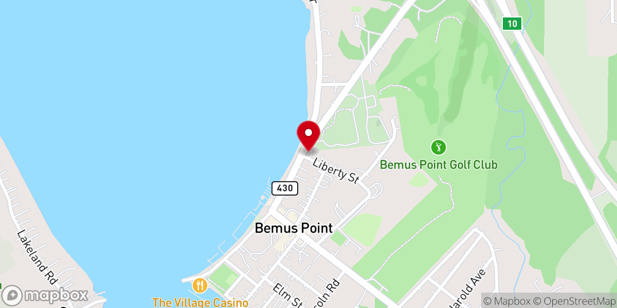 Map showing location of Lakeside Bible Chapel