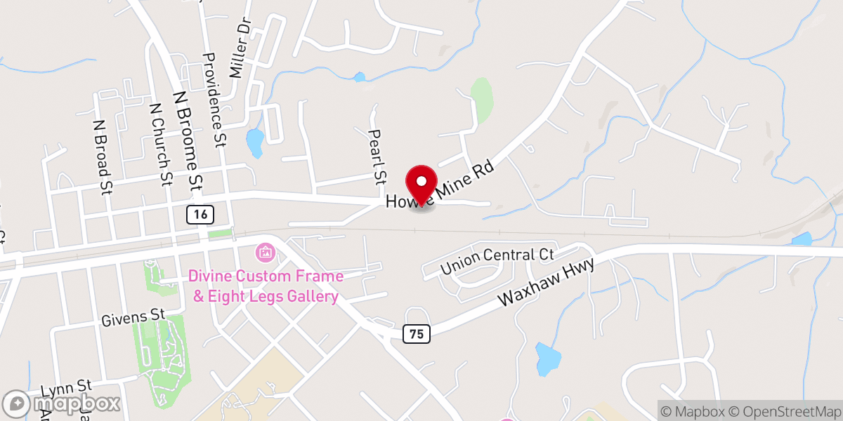 Map showing location of Wesley Chapel AME Zion Church