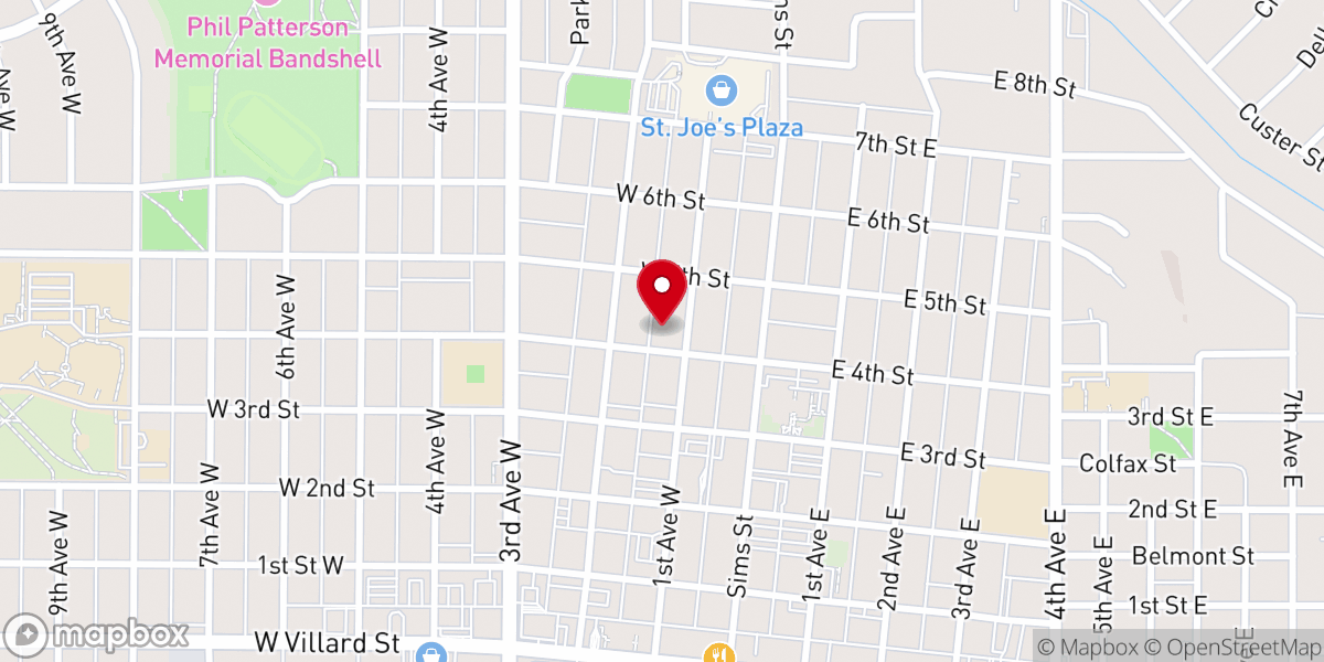 Map showing location of First Congregational Church, United Church of Christ