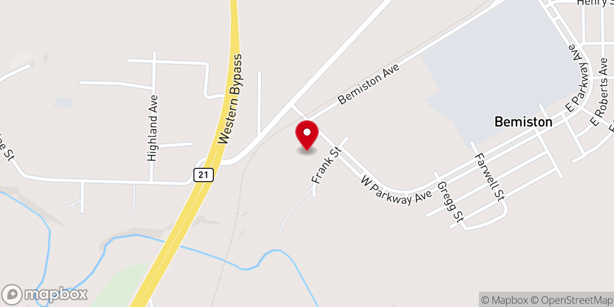 Map showing location of Heavenbound Ministries